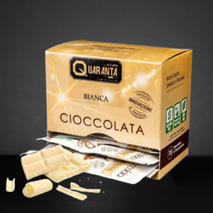 Trinkschokolade – Weisse Schokolade (15 Beutel à 30 g) | Quaranta Caffè