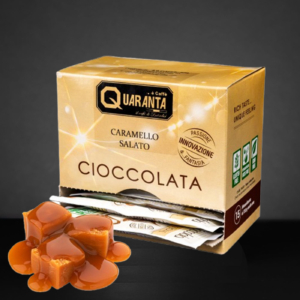 Trinkschokolade – Salzkaramell (15 Beutel à 30 g) | Quaranta Caffè