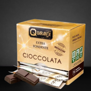 Trinkschokolade – Dunkle Schokolade (15 Beutel à 30 g) | Quaranta Caffè