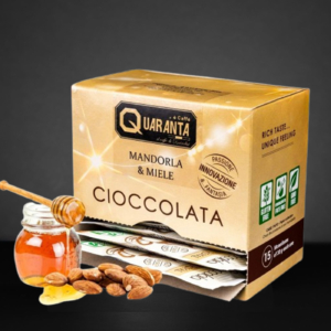 Trinkschokolade – Mandel & Honig (15 Beutel à 30 g) | Quaranta Caffè