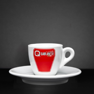 Quaranta Kaffeetassen-Set mit Untertassen (6 Tassen + 6 Untertassen, wählbare Grösse)